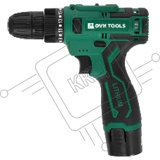 Дрель-шуруповерт Ovk Tools OTCS2AA-12V-1.5A, 12 В, 1,5 Ач, 26 Нм, щеточный