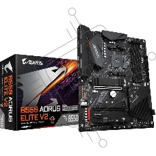 Материнская плата Gigabyte B550 AORUS ELITE V2, AM4, AMD B550, 4xDDR4, 4xSATA, 2xM.2, 1xPCIe 4.0 x16, 1xPCIe 3.0 x16, 2xPCIe 3.0 x1, 1xHDMI, 1xDP, 1x2.5Gb LAN, 1xUSB-C 10Gbps, 4xUSB-A 10Gbps, 4xUSB-A 5Gbps, 2xUSB-A 2.0, 3x3.5 мм, 7.1, ATX