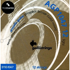 Комплект струн GALLI STRINGS AGP1047-12 для 12-струнной акустической гитары