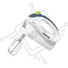Миксер Centek CT-1104 (белый/серый) 280Вт, 5 скоростей+турбо, взбивание/замешивание