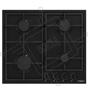 Газовая варочная поверхность Hotpoint HGMT 642 BL, независимая, черный