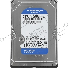 Жесткий диск HDD WD Blue 2Tb 7200rpm SATA 256Mb 3.5