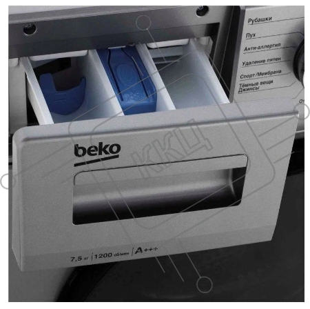 Стиральная машина Beko WSPE7H616S класс: A-20% загр.фронтальная макс.:7.5кг серебристый