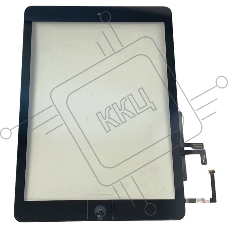 Сенсорное стекло (тачскрин) для iPad Air (A1474, A1475, A1476), черное OEM