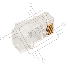 Коннектор Lanmaster TWT-PL45-8P8C/JR100, UTP кат.5E RJ45 прозрачный (упак.:100шт)