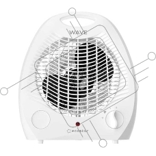 Тепловентилятор ECOSTAR WAVE EFH-W2000DS-WH, белый, 2000 Вт, 25 м2, термостат