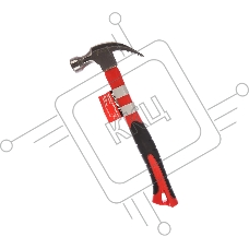 Молоток-гвоздодер Matrix ''optimal'' 450 г, фибергласовая обрезиненная рукоятка