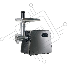 Мясорубка электрическая OASIS MG-TK2 серый, 2000 Вт, 2.5 кг/мин, реверс, защита от перегрузки, металлический лоток, насадки - 5