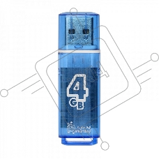 Флеш диск Smartbuy 4Gb USB Drive <USB2.0> Glossy series Blue (SB4GBGS-B)