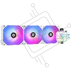 Водяное охлаждение для процессора Thermalright Aqua Elite 360 White ARGB V3 (360mm, White, ARGB/ Fans: 3x120mm, 66.17CFM, 25.6dBA, 1500RPM/ Pump height 53mm, 23dBA, 3300RPM, Rad thickness 27mm/ S: 1200, 1700, 1851, 2011, 2066, 115X, AM5, AM4)