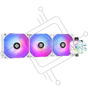 Водяное охлаждение для процессора Thermalright Aqua Elite 360 White ARGB V3 (360мм, White, ARGB/ Fans: 3x120мм, 66.17CFM, 25.6dBA, 1500RPM/ Pump height 53mm, 23dBA, 3300RPM, Rad thickness 27mm/ S: 1200, 1700, 1851, 2011, 2066, 115X, AM5, AM4)