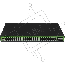 Коммутатор Digma DSP848G-6S+R700, 48×1 Гбит/с + 6×10 Гбит/с SFP+, управляемый
