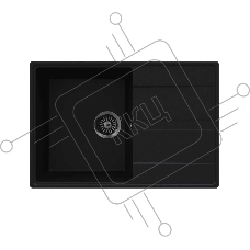 Кухонная мойка Maunfeld Lacrima 750 MFQS-750B черный