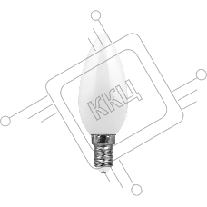 Лампа светодиодная FERON LB-66 (25785) 7W 230V E14 2700K матовая