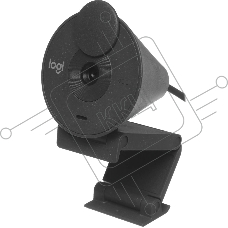 Камера Web Logitech HD Webcam Brio 300 графитовый 2Mpix (1920x1080) USB Type-C с микрофоном (960-001437)