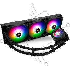 Система жидкостного охлаждения Thermalright Core Vision 360 (360mm, LED, Black, ARGB/Fans: 3x120mm, 72.37CFM, 27.7dBA, 2000RPM/Pump height 66mm, Rad thickness 27mm/S: 1700, 1200, 1851, 115X, 2011, 2066, AM5, AM4)