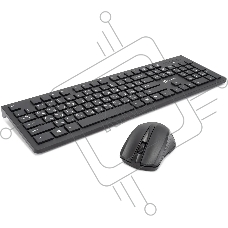 Комплект клавиатура+мышь Oklick 250M беспроводной, USB, 1000 DPI, чёрный