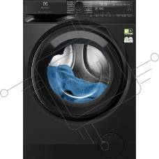 Стиральная машина Electrolux EW8FG5602CDE черная, загрузка фронтальная 11кг, 1600 об/мин., класс: A