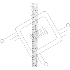 Линейка стальная Deli DL8015Y 150мм нержавеющая сталь
