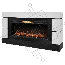 Каминокомплект: Очаг Royal Thermo Aurora RTFP/P-AR40LS, портал Moderno 42/40/36, белый, р/в