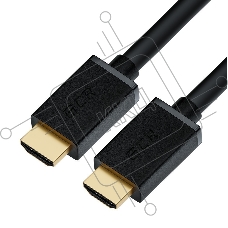 Кабель синхронизации GCR  5.0m HDMI 2.0, XLPE, Outdoor, Ultra HD, 4K 60Hz, 18.0 Гбит/с, HDR 4:4:4, 3D, черный, 2 Х экран, армирование, GCR-55270