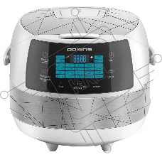 Мультиварка Polaris PMC 5017 Wi FI IQ Home серебристый/белый, 3 л, 860 Вт, сенсорное, 24 программы