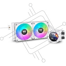 Система водяного охлаждения Thermaltake TH240 V2 Ultra EX Snow ARGB Soc-AM5/AM4/1151/1200/1700 белый 4-pin 28.5dB Al+Cu LCD Ret (CL-W425-PL12SW-A)