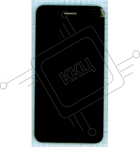 Дисплей для Asus PadFone mini 4.3, черный с рамкой