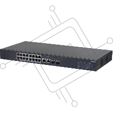 Коммутатор Dahua DH-CS4220-16GT-240 (L2) 16x100Мбит/с 2x1Гбит/с 2xКомбо(1000BASE-T/SFP) 16PoE 265W управляемый