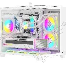 Компьютерный корпус AeroCool / Formula Crystal Z9ML Floe белый без БП mATX 4x120мм 2xUSB 3.0 1xUSB3.1 audio bott PSU