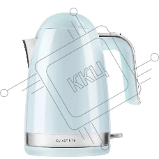 Чайник электрический Galaxy Line GL 0332, небесный, пластик, 2200 Вт, 1,7 л