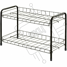 Этажерка для обуви NIKA ЭТ3/Ч черный,2 яруса,435*660*300
