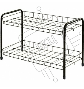 Этажерка для обуви NIKA ЭТ3/Ч черный,2 яруса,435*660*300