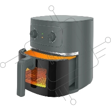 Аэрогриль Kelli KL-1710 серый, 2200 Вт, 5 л, механическое управление, 4 программы