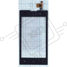 Сенсорное стекло (тачскрин) для ZTE V815W v2, черное