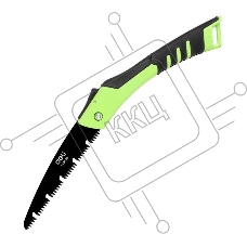 Садовая пила складная Deli DL6006 180мм, сталь 65MN, шаг зубьев 7 TPI, обрезиненая ручка, шлифовка зубов с 3-х сторон, двухрядное распределение кромок