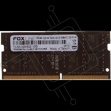 Оперативная память Foxline, DDR4, 16GB (1x16 GB), 3200 MHz, CL22, SO-DIMM