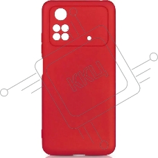 Чехол (клип-кейс) DF poCase-03  для Poco M4 Pro (4G)  красный