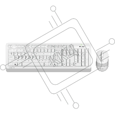 Комплект клавиатура + мышь A4Tech Fstyler FG1010S клав:белый/серый мышь:белый/серый USB беспроводная Multimedia Touch (FG1010S WHITE)