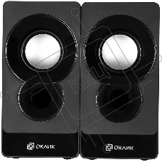 Колонки Oklick OK-165 2.0 черный 6Вт