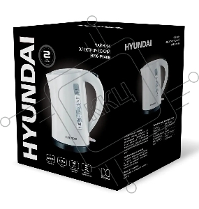 Чайник электрический Hyundai HYK-P1409 1.7л. 2200Вт белый/черный (корпус: пластик)