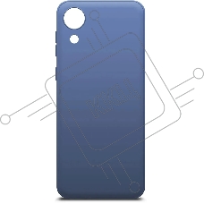 Чехол (клип-кейс) BoraSCO Microfiber Case  для Samsung Galaxy A03 Core  синий