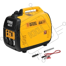 Генератор инверторный Denzel GT-2200iS, 2,2 кВт, 230 В, бак 4 л, закрытый корпус, ручной старт