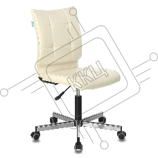 Кресло компьютерное Бюрократ CH-330M/BEIGE бежевый, искусственная кожа, крестовина металл, без подлокотников Кресло компьютерное Бюрократ CH-330M/BEIGE бежевый, искусственная кожа, крестовина металл, без подлокотников