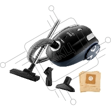Мешковый пылесос BRAYER BR4225, 2000 Вт, 2.5 л, всасыв 350 Вт, черный