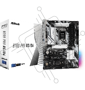 Материнская плата ASROCK B760 PRO RS/D4 Soc-1700 Intel B760 4xDDR4 ATX AC`97 8ch(7.1) 2.5Gg RAID+HDMI+DP