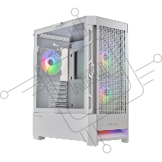 Компьютерный корпус Cougar Airface RGb White, 2х140мм + 1x120мм ARGB Fan, ARGB Fan Hub, без БП, белый, ATX