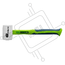 Киянка резиновая Сибртех 450 г, белая резина, фибергласовая рукоятка