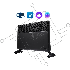 Конвектор Ballu Apollo digital INVERTER Black Infinity BEC/ATI-2503 черный, 2500 Вт, 30 м2, термостат, дисплей, WiFi