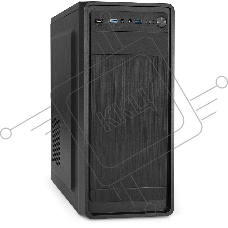 Корпус Miditower ExeGate XP-332UC-UNS400 (ATX, БП UNS400 с вент. 12см, 2*USB3.0+1*TypeC, аудио, черный)